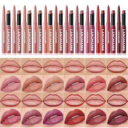 Integrated waterproof lipliner lipstick set