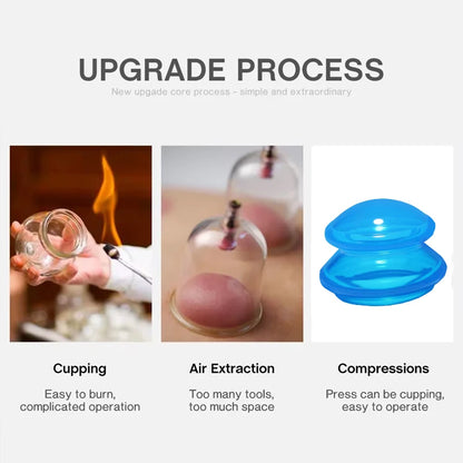 Anti-cellulite Silicone Cupping Set Suction Cup Ventosas