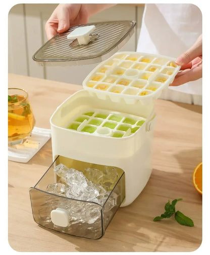 48 Grid Ice Cube Mold Reusable Refrigerator Ice Maker One-touch