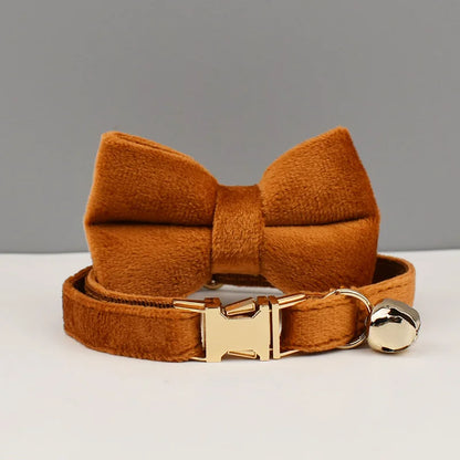 Stylish Adjustable Cat Collar with Bowknot