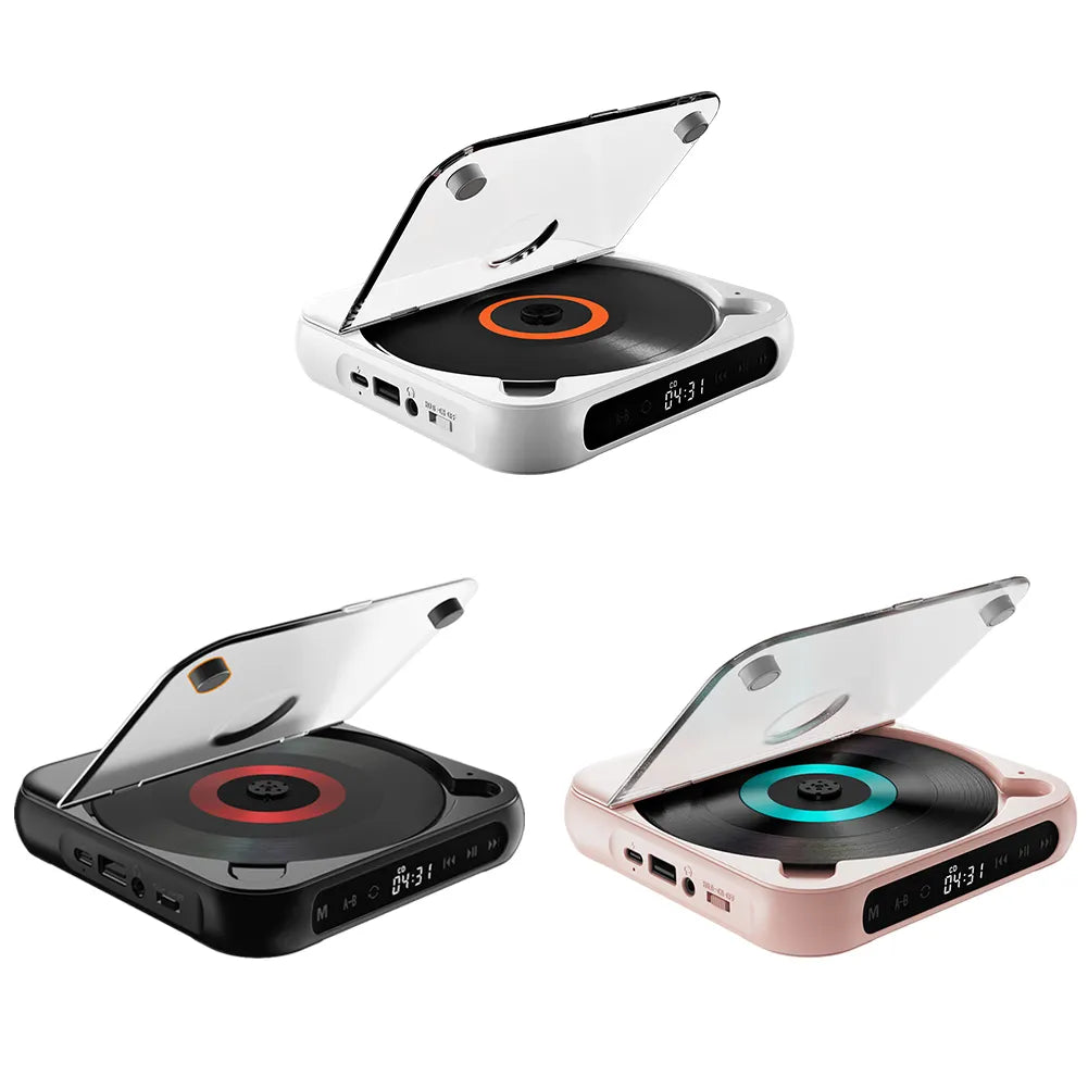 Bluetooth-Compatible CD Player LCD Screen Car CD Player