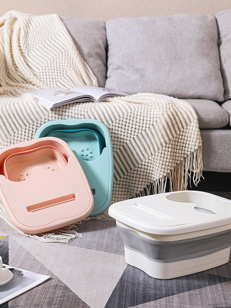 Foldable Footbath Massage Bucket Soaking Bucket Folding