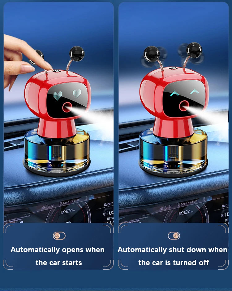Smart Car Air Freshener AI Rechargeable Car Aroma Diffuser