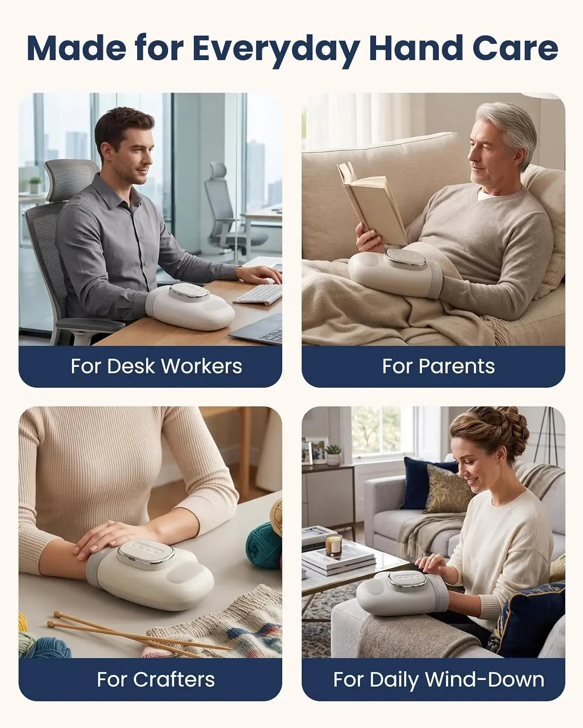 Hand Massager With Airbag Compression Finger Wrist Palm