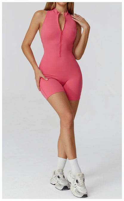 Scrunch Sports Overalls Gym Jumpsuit Women's Fitness