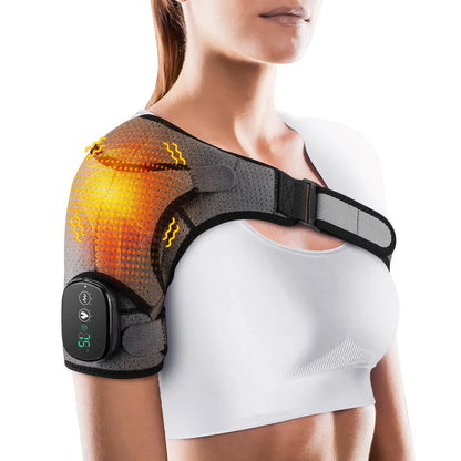 Electric Shoulder Massager Heating Pad Vibration Massage