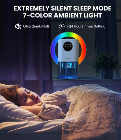 Portable Dehumidifier With 35 Ounces Capacity