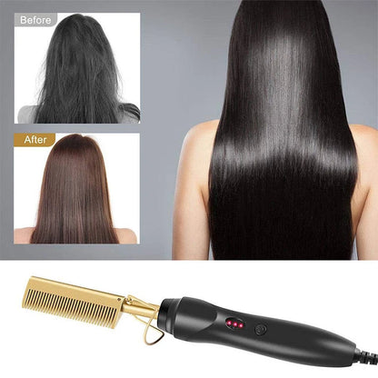 Hot Comb Straightener Electric Hair Straightener