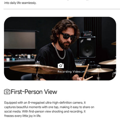 NEW MT5 Ultra AI Smart Glasses Real-time Translation Glasses