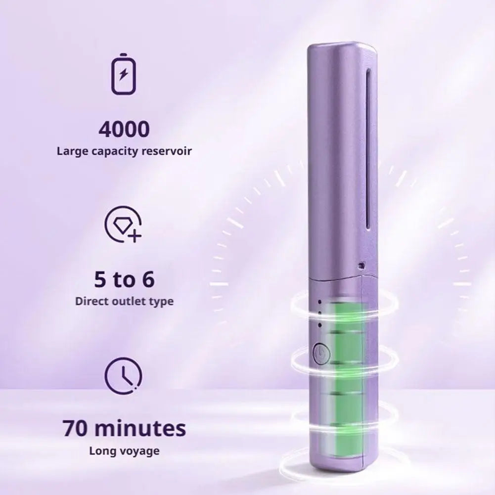 Mini Wireless Hair Straightener - Rechargeable Styling Tool