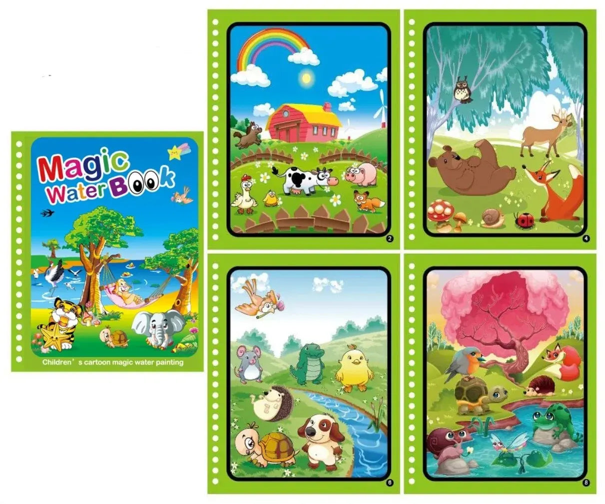 Magical Book Water Drawing Montessori Toys Coloring Book