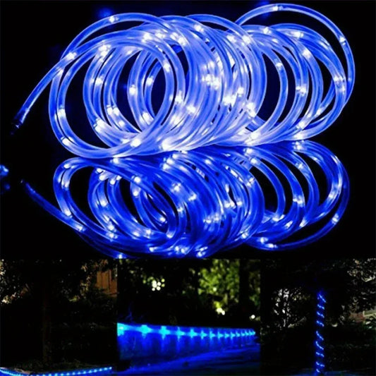 Solar Rope Lights Outdoor LED PVC Tube Fairy String Light
