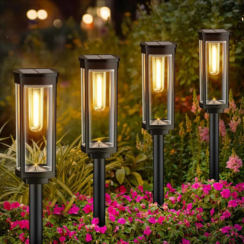 Retro Solar Pathway Warm Lights Outdoor