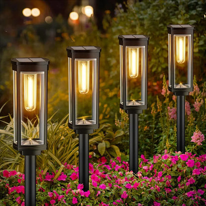 Retro Solar Pathway Warm Lights Outdoor