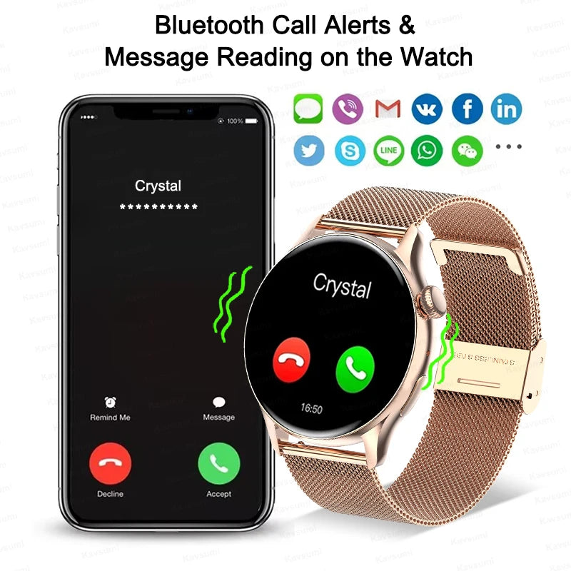 NFC Smart Watch Amoled HD GPS Track Sports Heart Rate