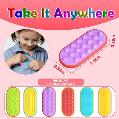 6-Pack Magnetic Fidget Sliders for Adults Sensory Toys