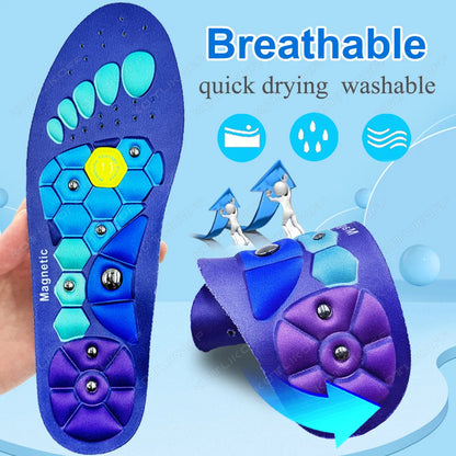Medical Magnetic Therapy Sports Insoles Massage Foot