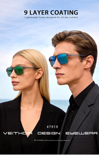 Polarized UV400 Sunglasses Fashion Photochromic Gradient