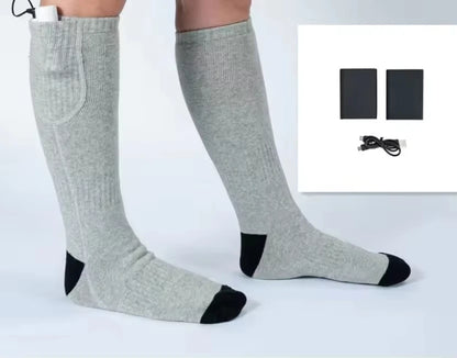 USB Rechargeable Electric Heated Socks 3 Heating Modes