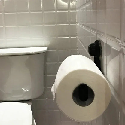 Suction Cup Toilet Paper Holder Wall Mount No Punching