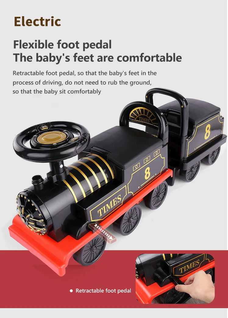 Kids Train Riding Toy Ailway Classical Electric Model