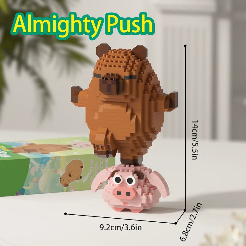 Cute Capybara Block Figure - Desktop Decor Model