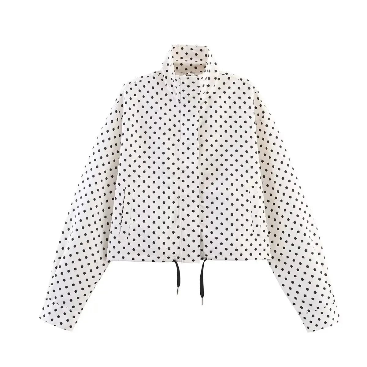 HH Fashion Women's Polka Dot Print Short Coats