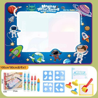 Magic Water Drawing Mat with Reusable Magic Pens