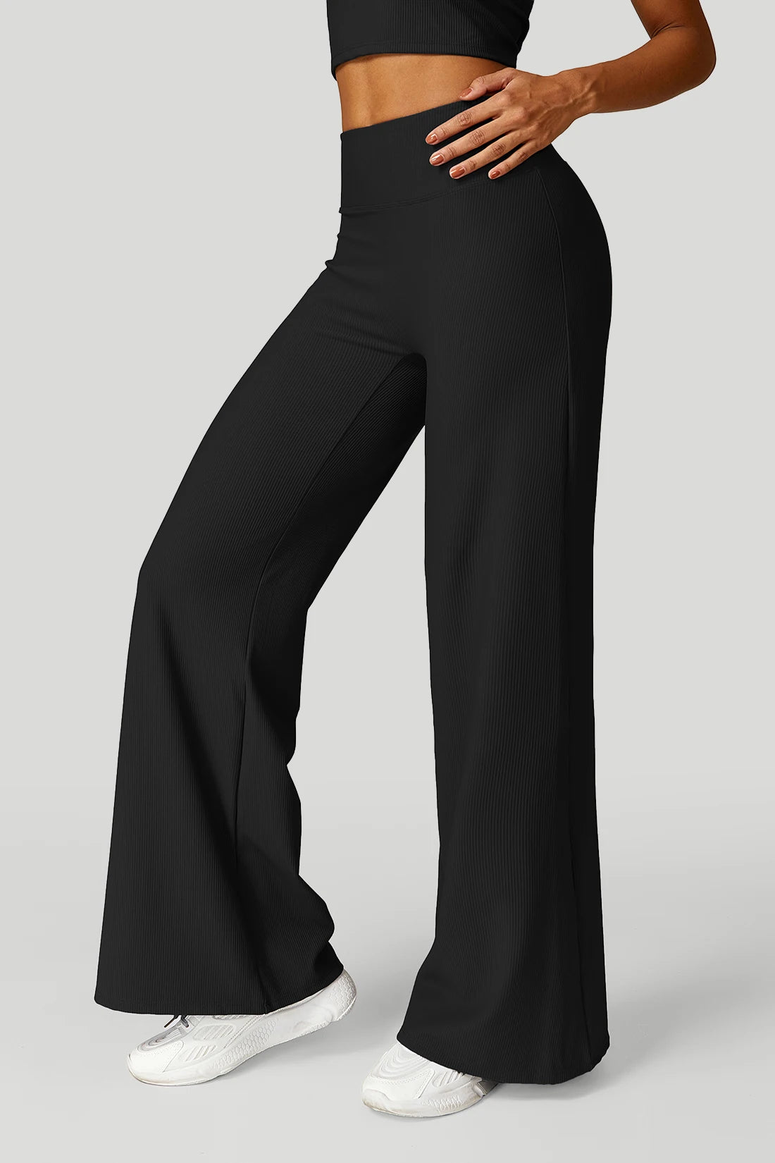 Women  Wide-leg Yoga Pants High Waist Stretchy Leggings