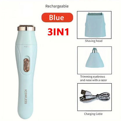 Electric Hair Trimmers for Women Waterproof Razor Painless