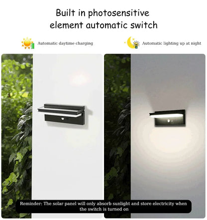 Solar Power Wall Lamp IPX5 Waterproof Garden Lights