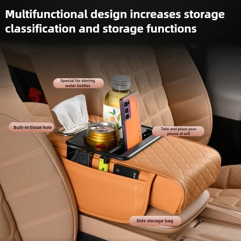 Car Armrest Box Thicken Height Pad Arm Rest Cushion