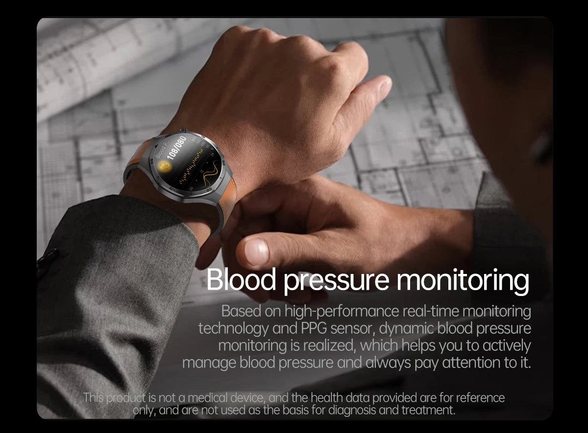 New Nursing Grade ECG+PPG Smart Watch Health Analysis