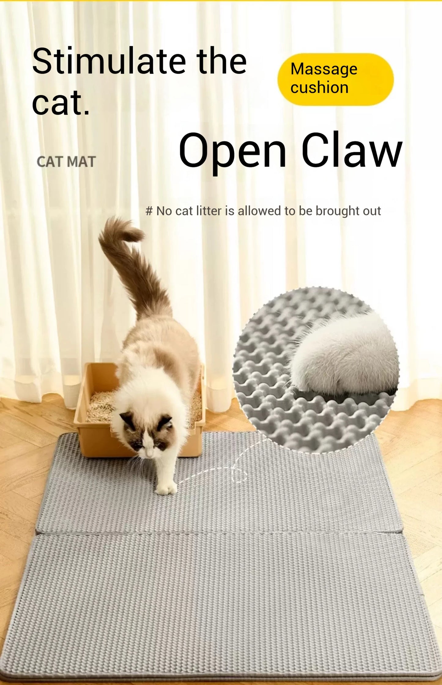 Cat Litter Mat Waterproof Double Layer