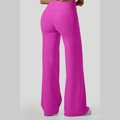 Women  Wide-leg Yoga Pants High Waist Stretchy Leggings