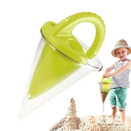 Beach Children Wash Sand Overflow Funnel Outdoor