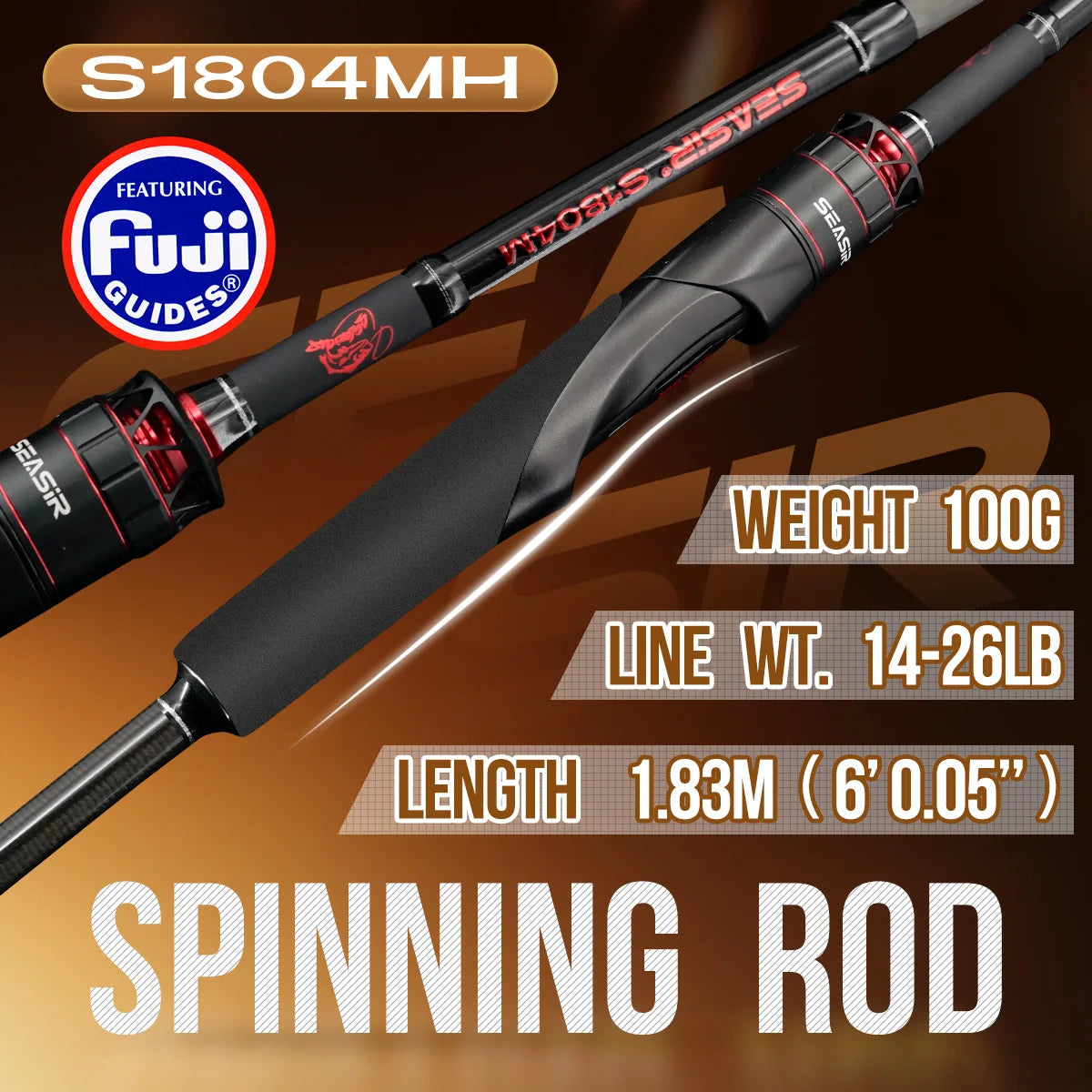 Seasir Salminus XF M/MH Spining & Casting Fishing Rod