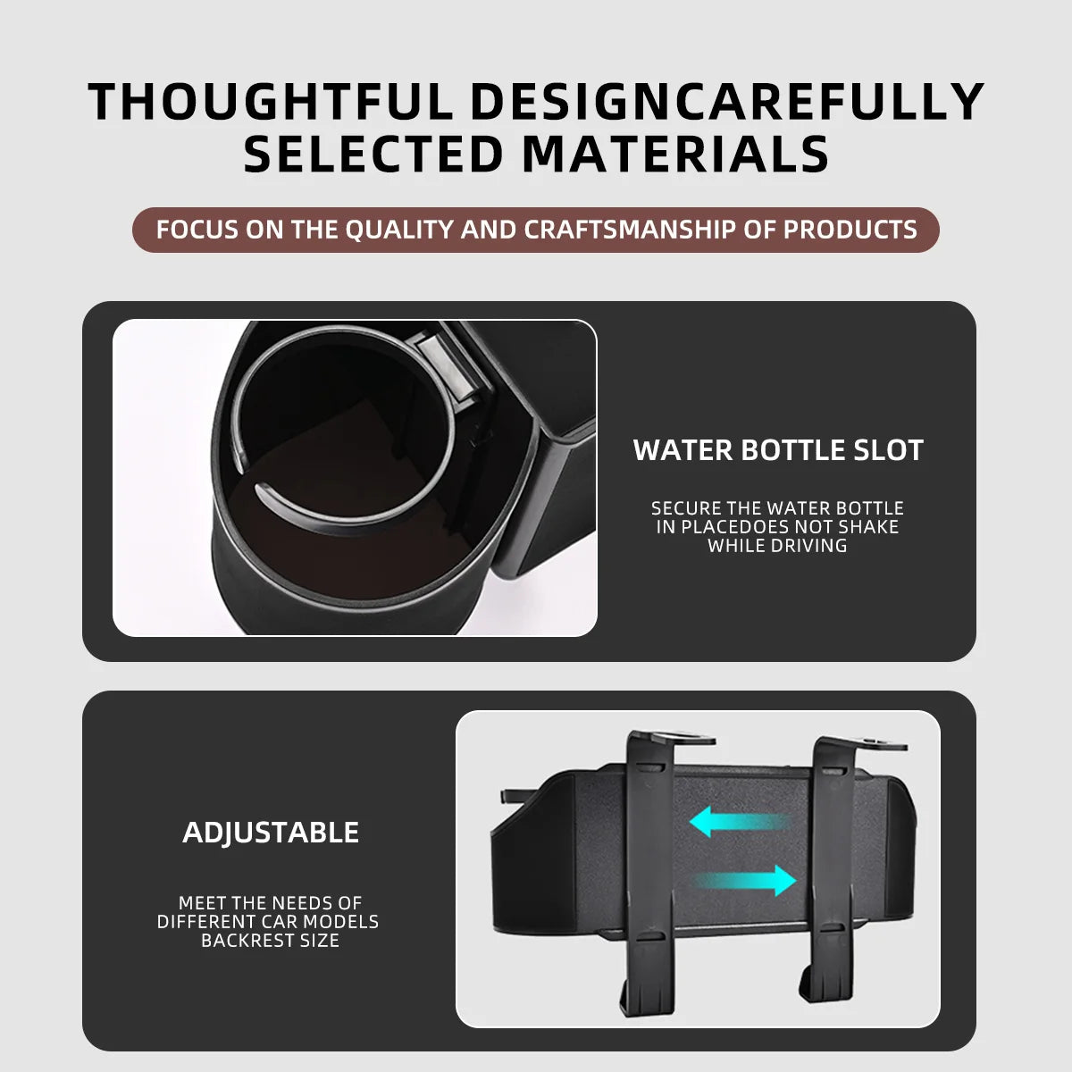 Car Seat Back Storage Box Multi-Functional Vehicle Mounted