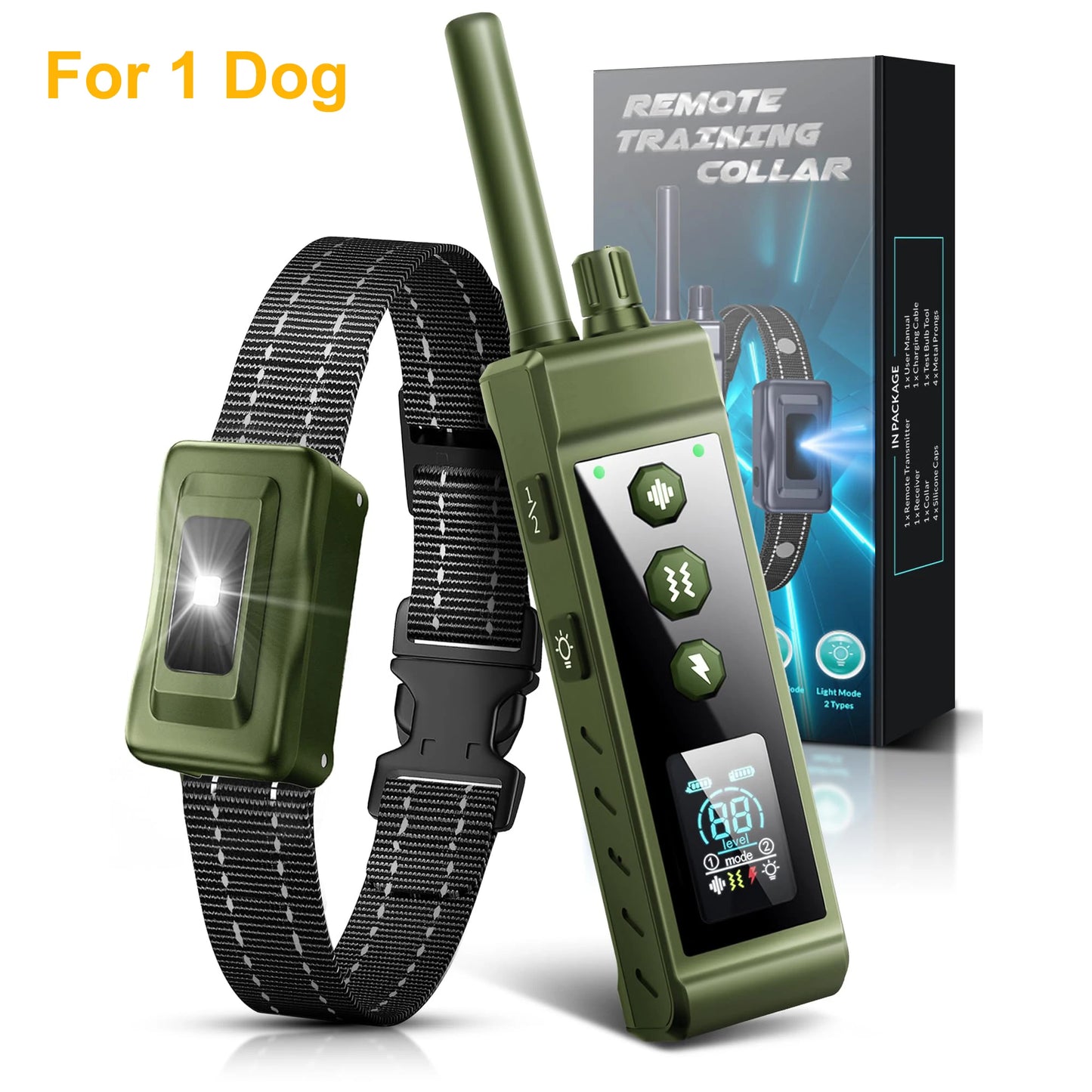 Electric Dog Training Collar Remote Control With  Vibration Shock