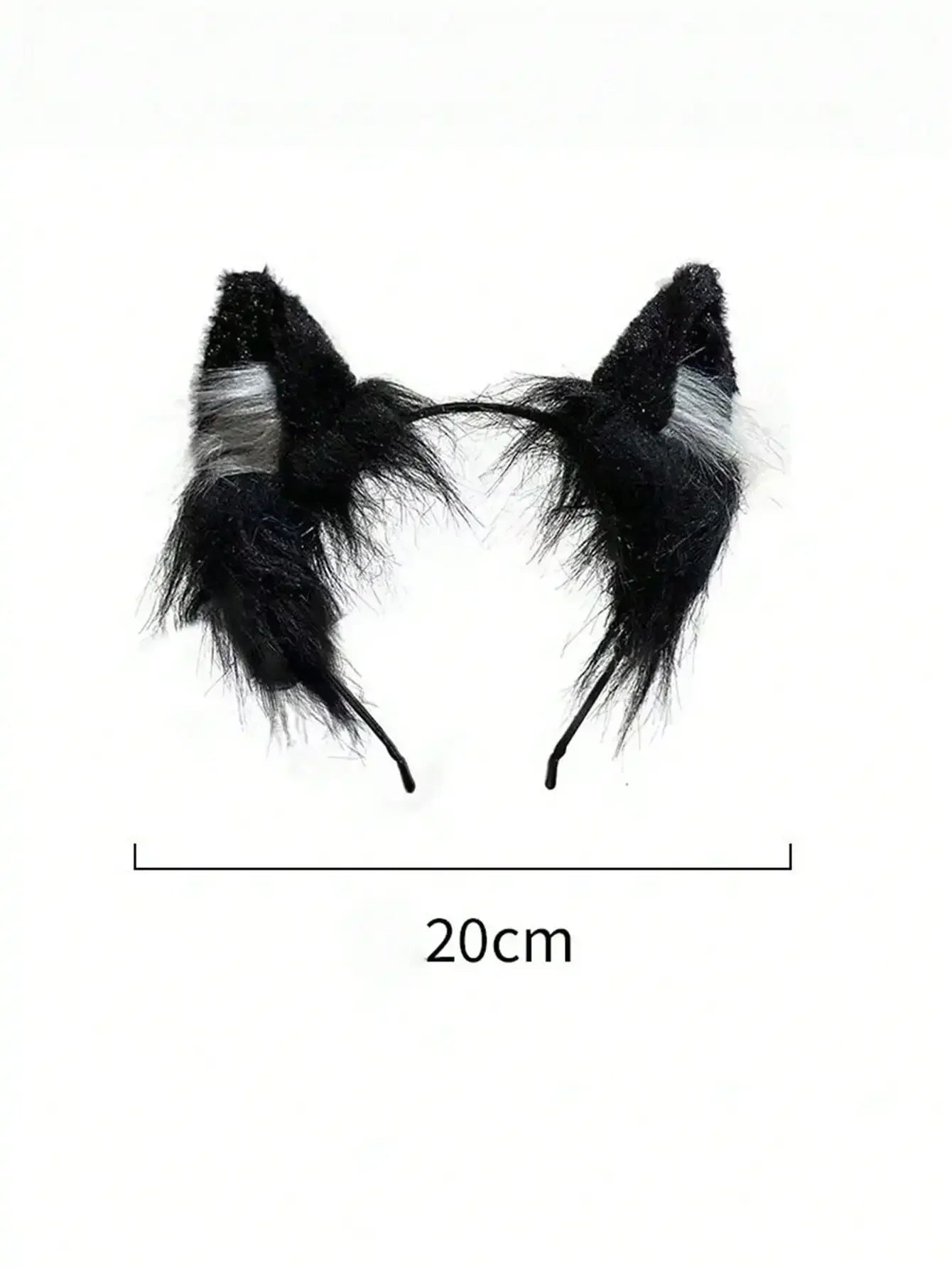 Pink Cat Ear Headband Plush Material Cute Kawaii