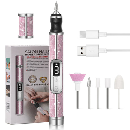 Cordless Electric Nail File Set 4 Adjustable Speeds