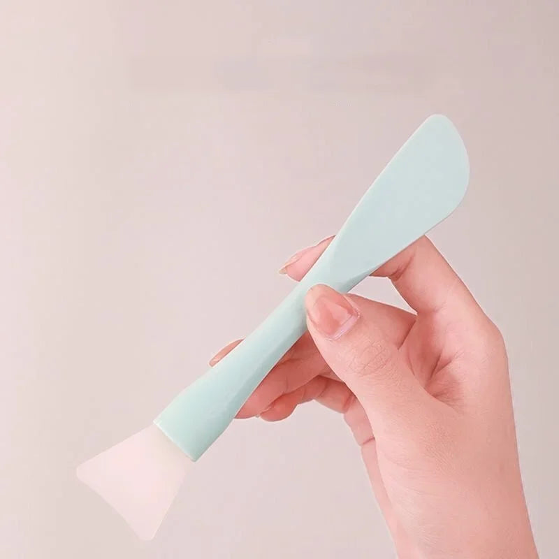 Silicone Facial Mask Brush Soft Head with Scraper