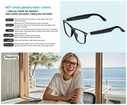 AI Translation Smart Glasses with photochromic lenses