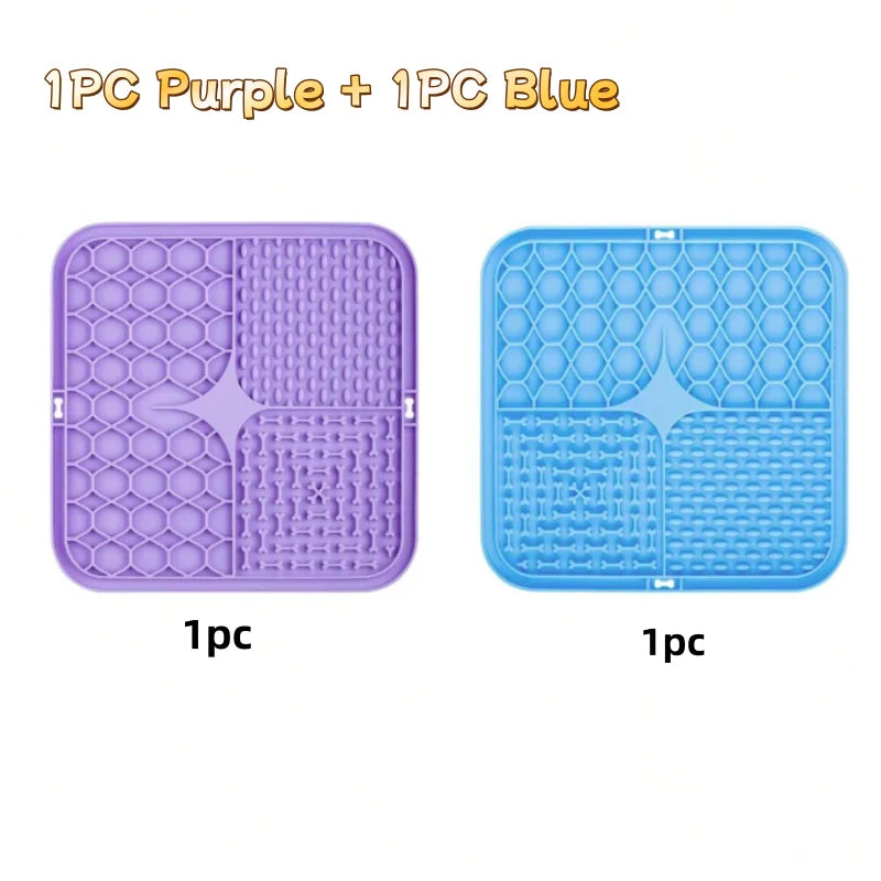 Pet Lick Silicone Mat Slow Feeder Dog Food Plate