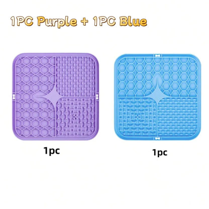 Pet Lick Silicone Mat Slow Feeder Dog Food Plate