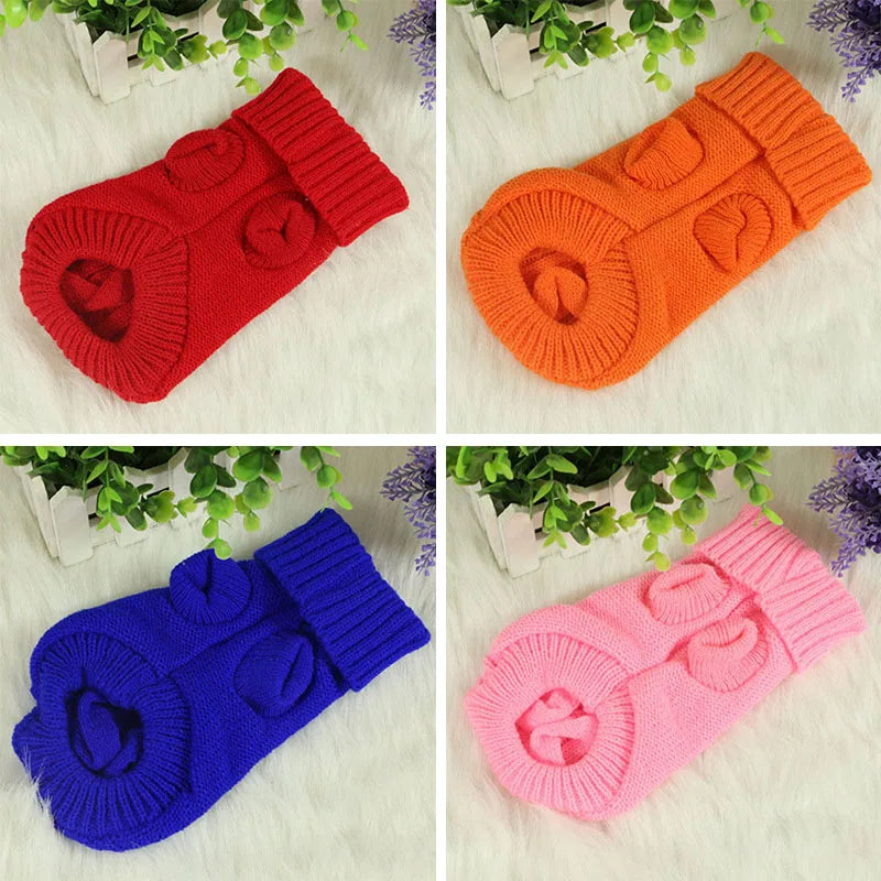 Dog Winter Clothes Knitted Pet Clothes Pet Sweater