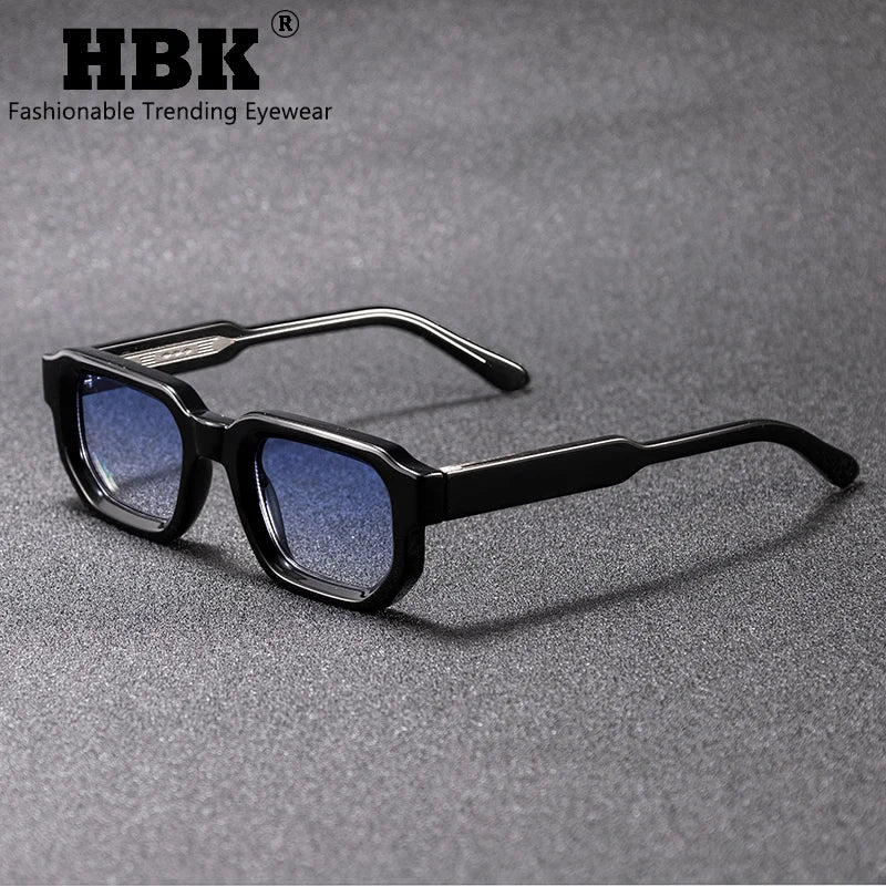 HBK Vintage Polygon Sunglasses for Men Small Frame