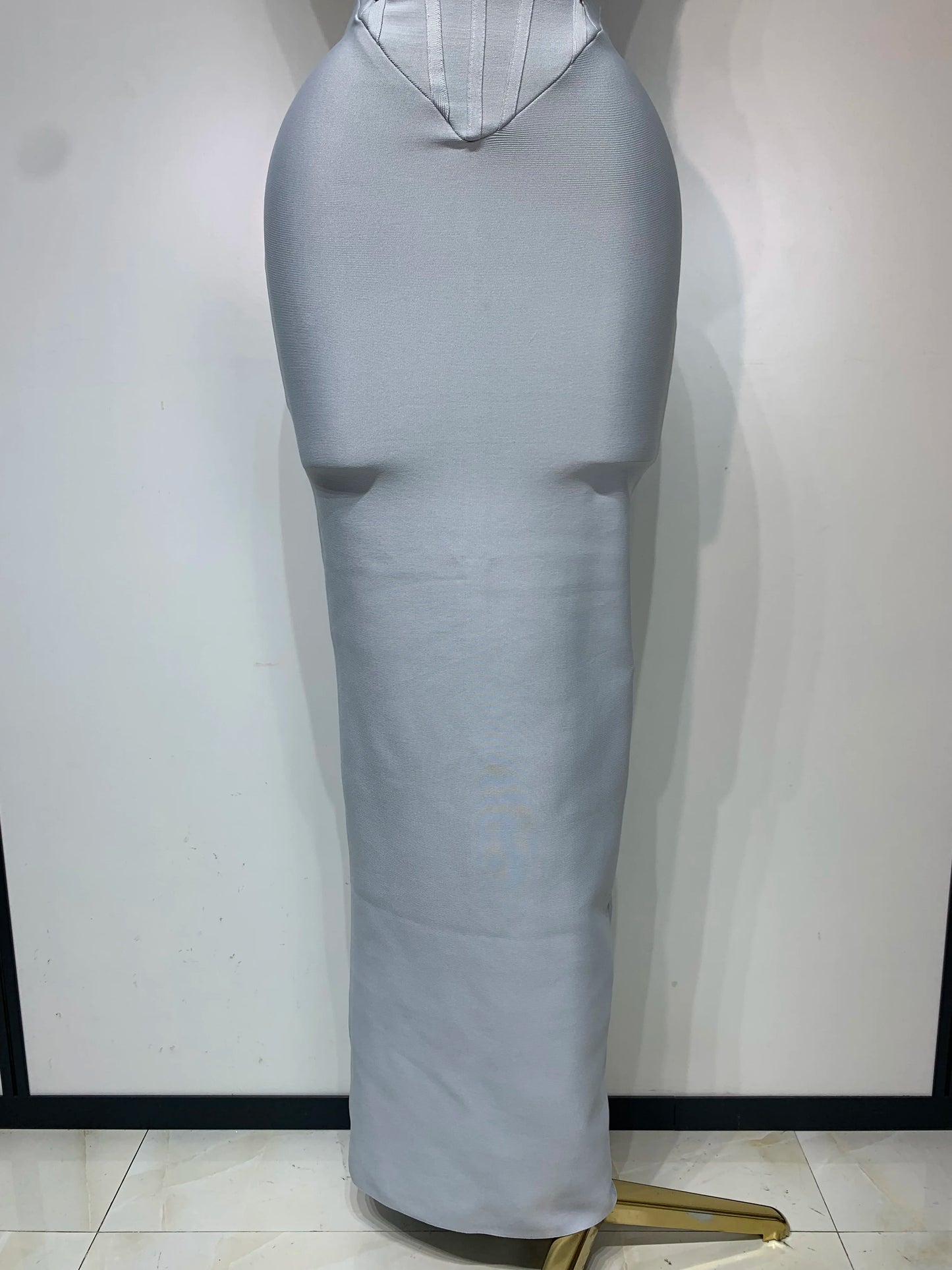 Women Sexy Strapless Backless Long Bandage Dress