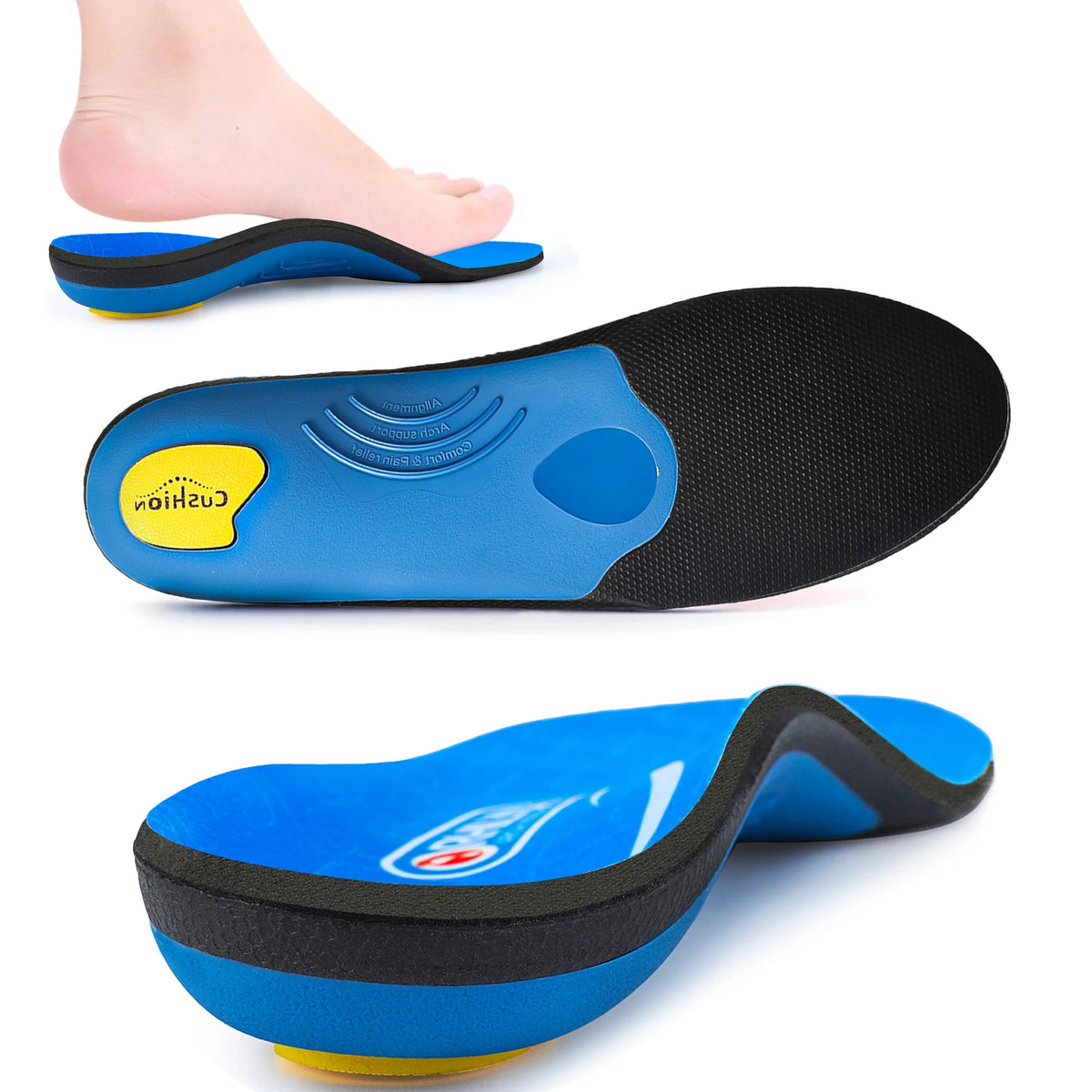 Plantar Fasciitis Arch Support Orthopedic Insoles Sport Pad