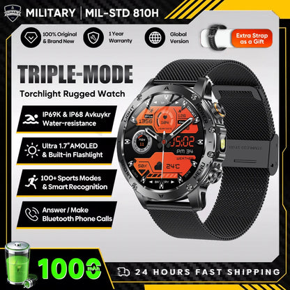 New Military T-Rex 3 Ultra 1000mAh Battery Smart Watch